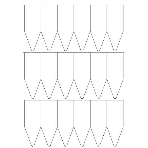 塗り足しなしのさくっとラベル