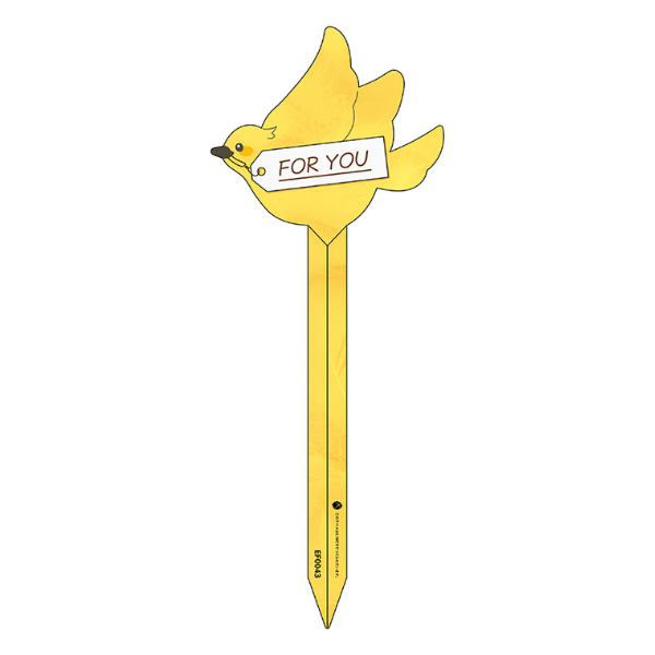 ギフト向けの鳥の形状のフラワーピック