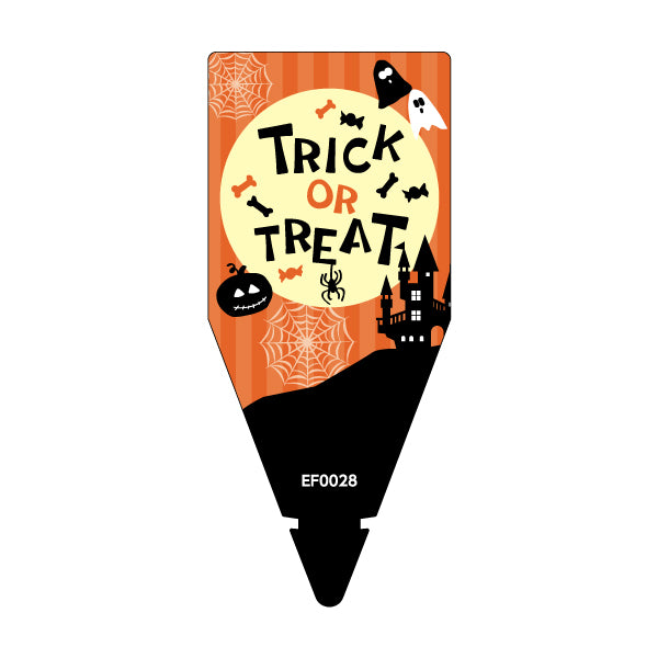 ハロウィンの時期に使用できるNBサイズの挿しラベル表面